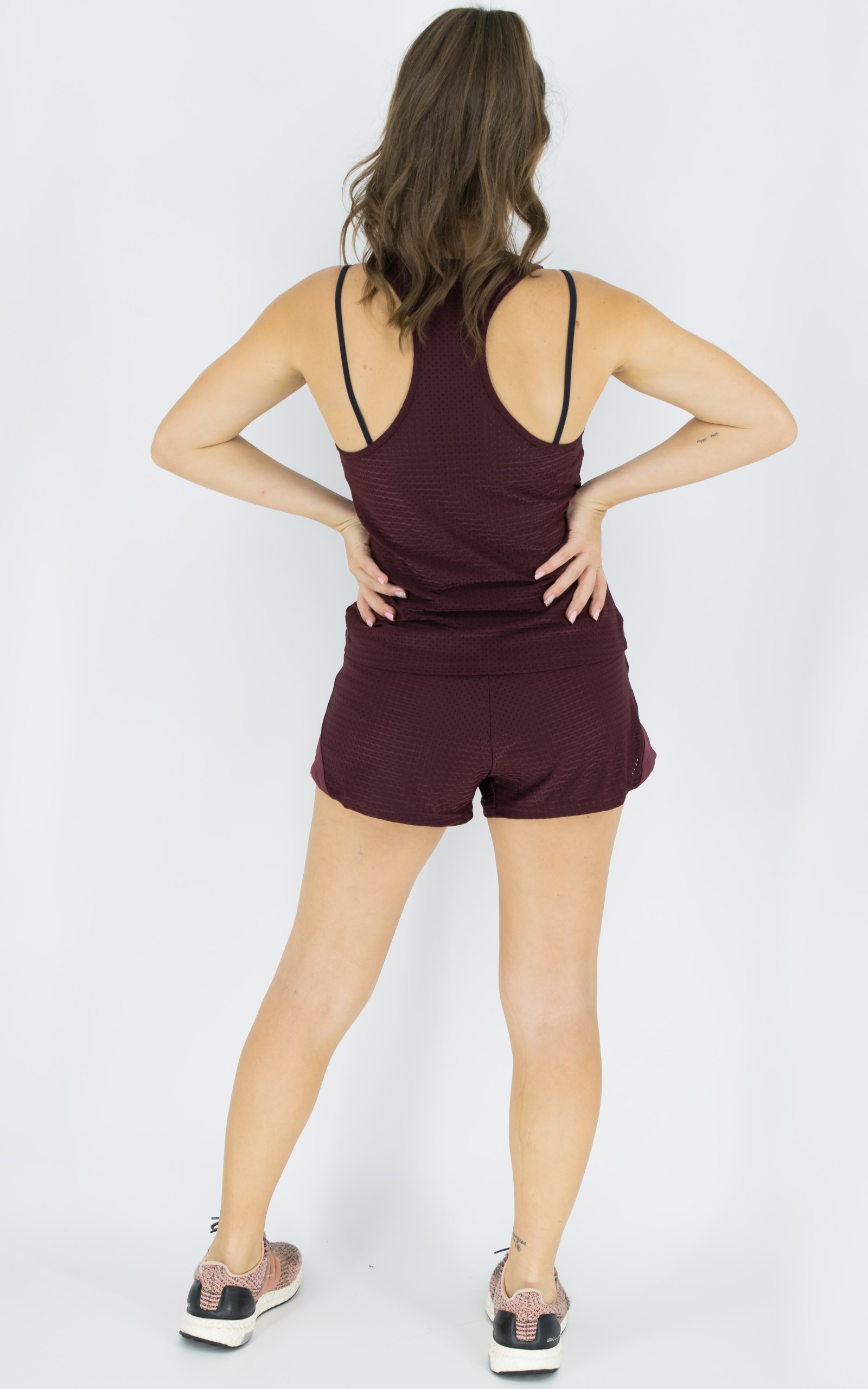 Shorts Sweet Bordô, Coleção Move Your Body - NKT Fitwear Moda Fitness