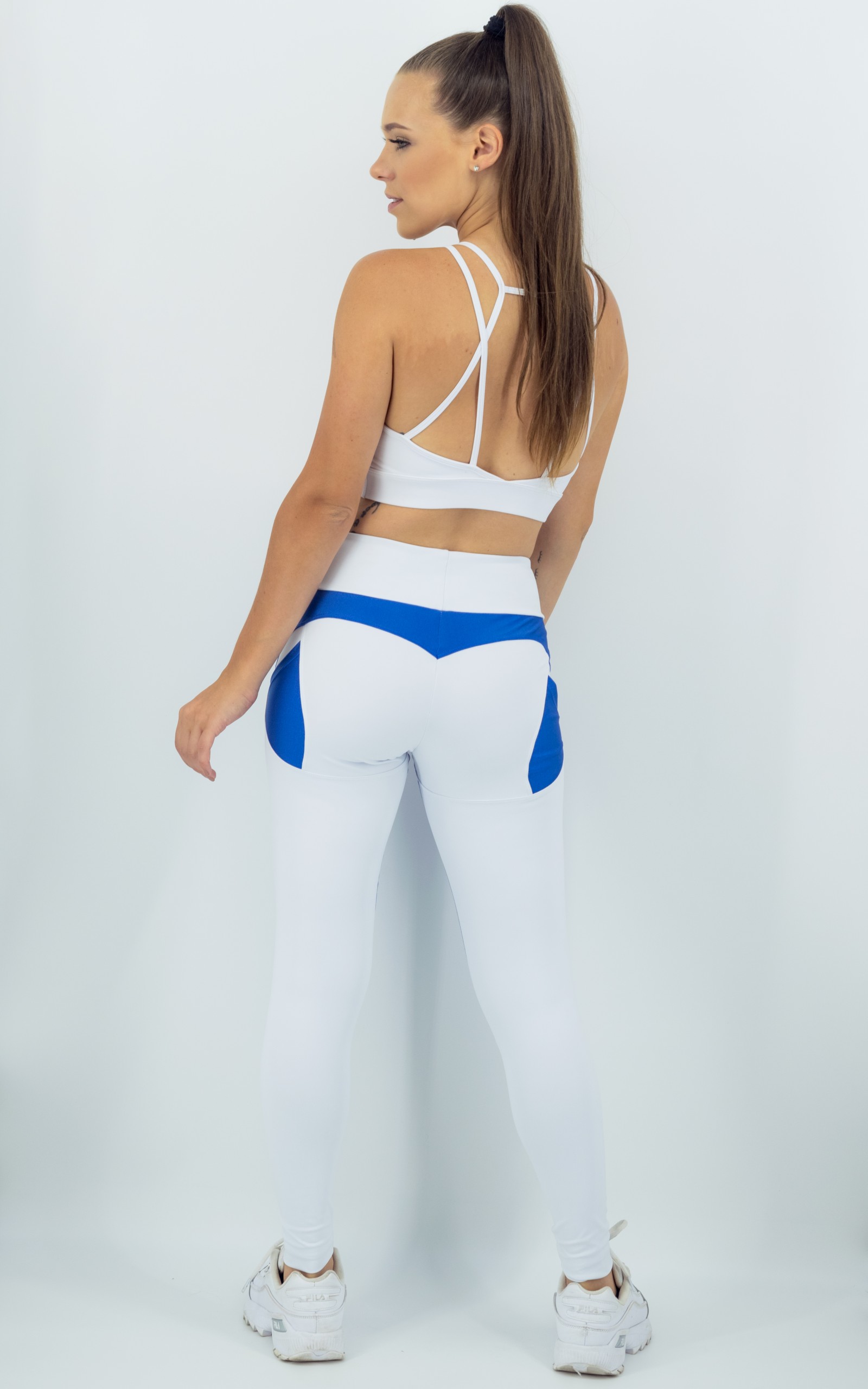 Legging Heart Azul Céu, Coleção Move Your Body - NKT Fitwear Moda Fitness