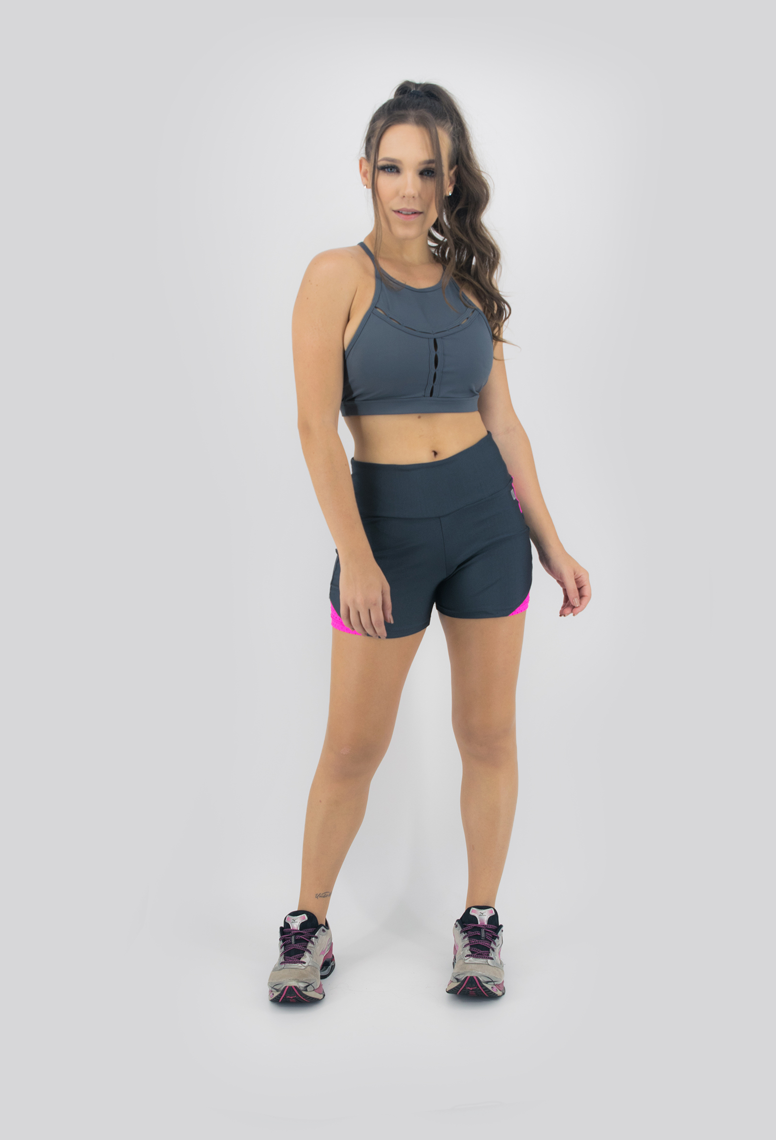 Cropped Only Chumbo, Coleção Move Your Body - NKT Fitwear Moda Fitness