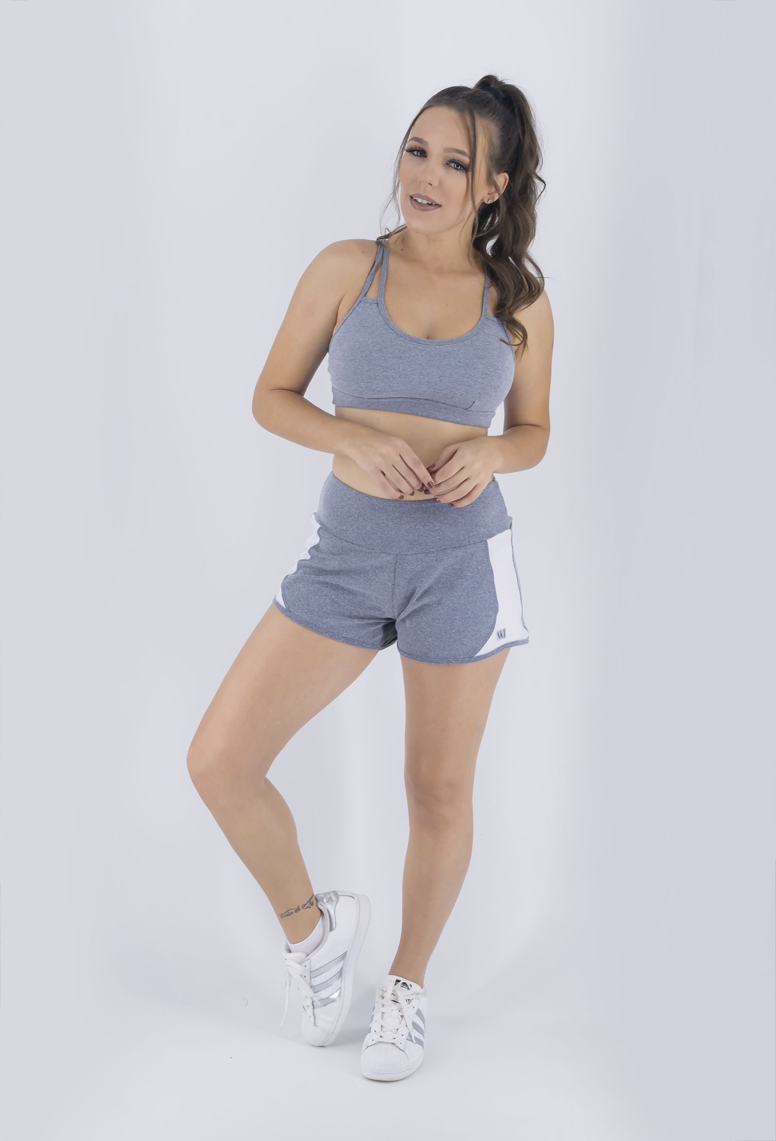 Shorts Profusion Mescla, Coleção Just For You - NKT Fitwear Moda Fitness