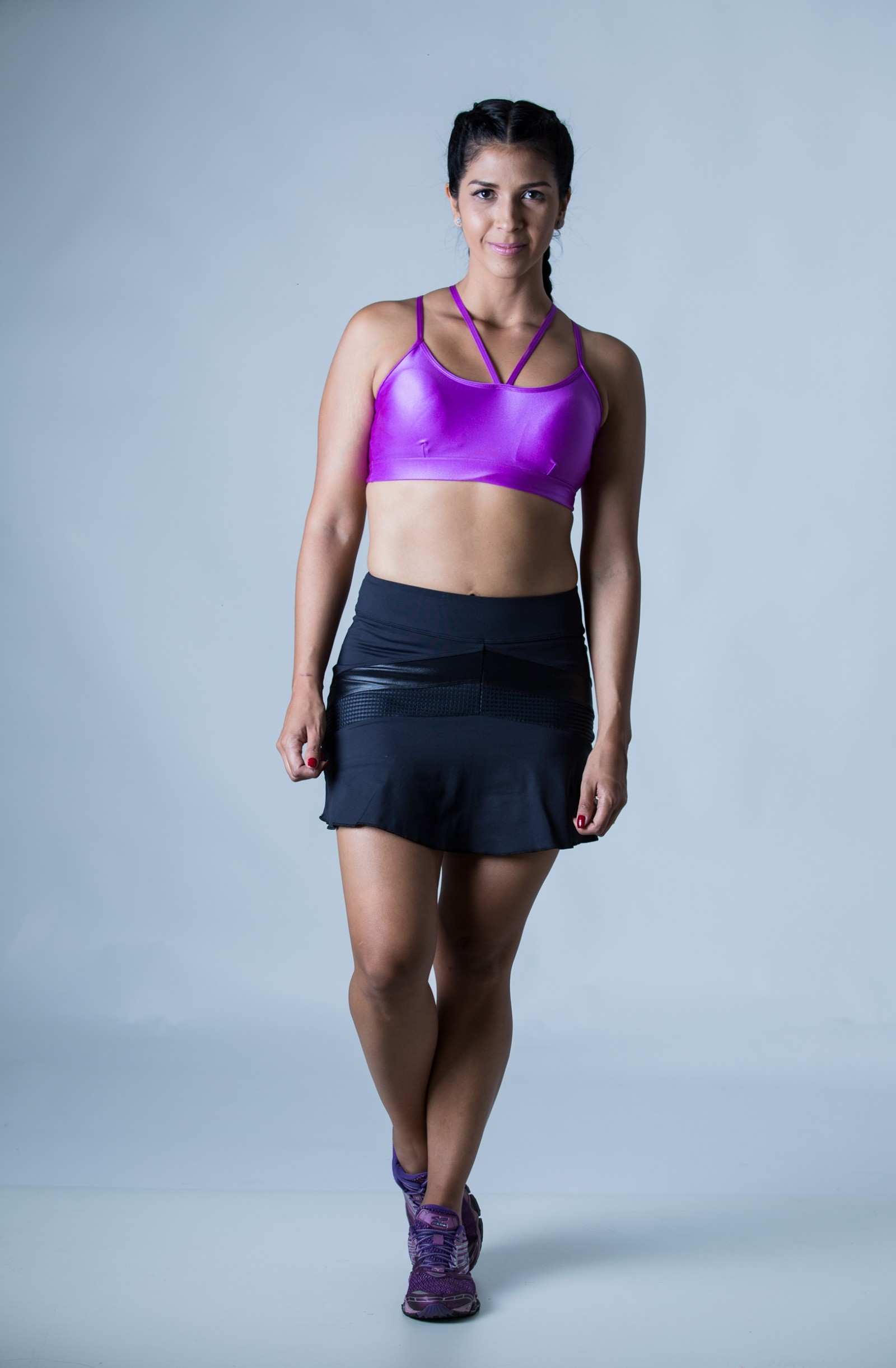 Saia Shorts Totality Preto, Coleção Plenitude - NKT Fitwear Moda Fitness