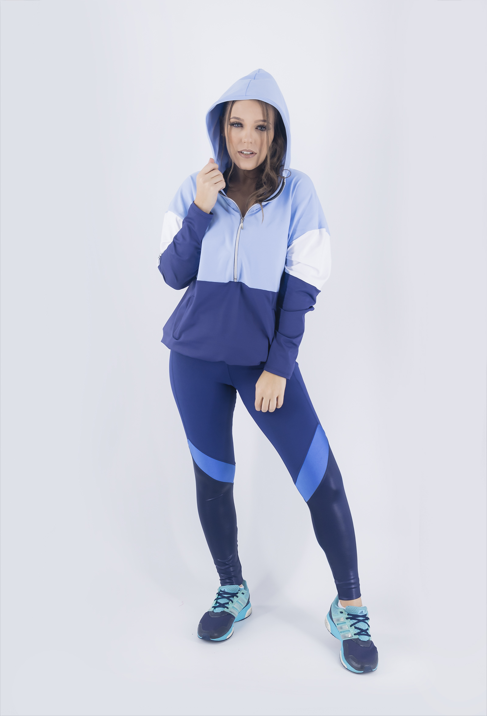 Casaco Lovely Azul Céu, Coleção Just For You - NKT Fitwear Moda Fitness