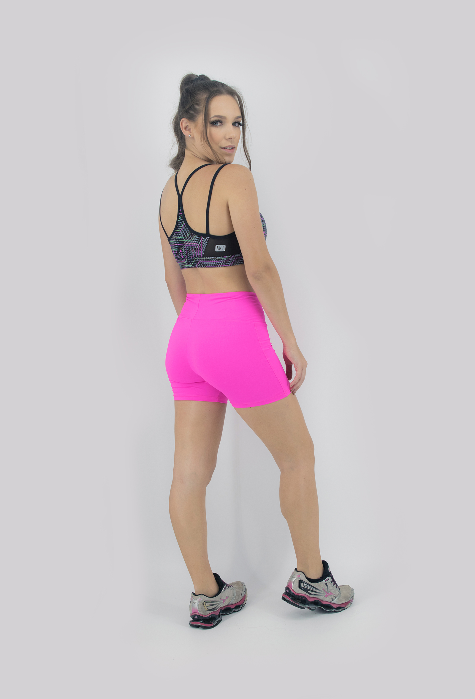 Shorts Confort Plus Pink, Coleção Move Your Body - NKT Fitwear Moda Fitness