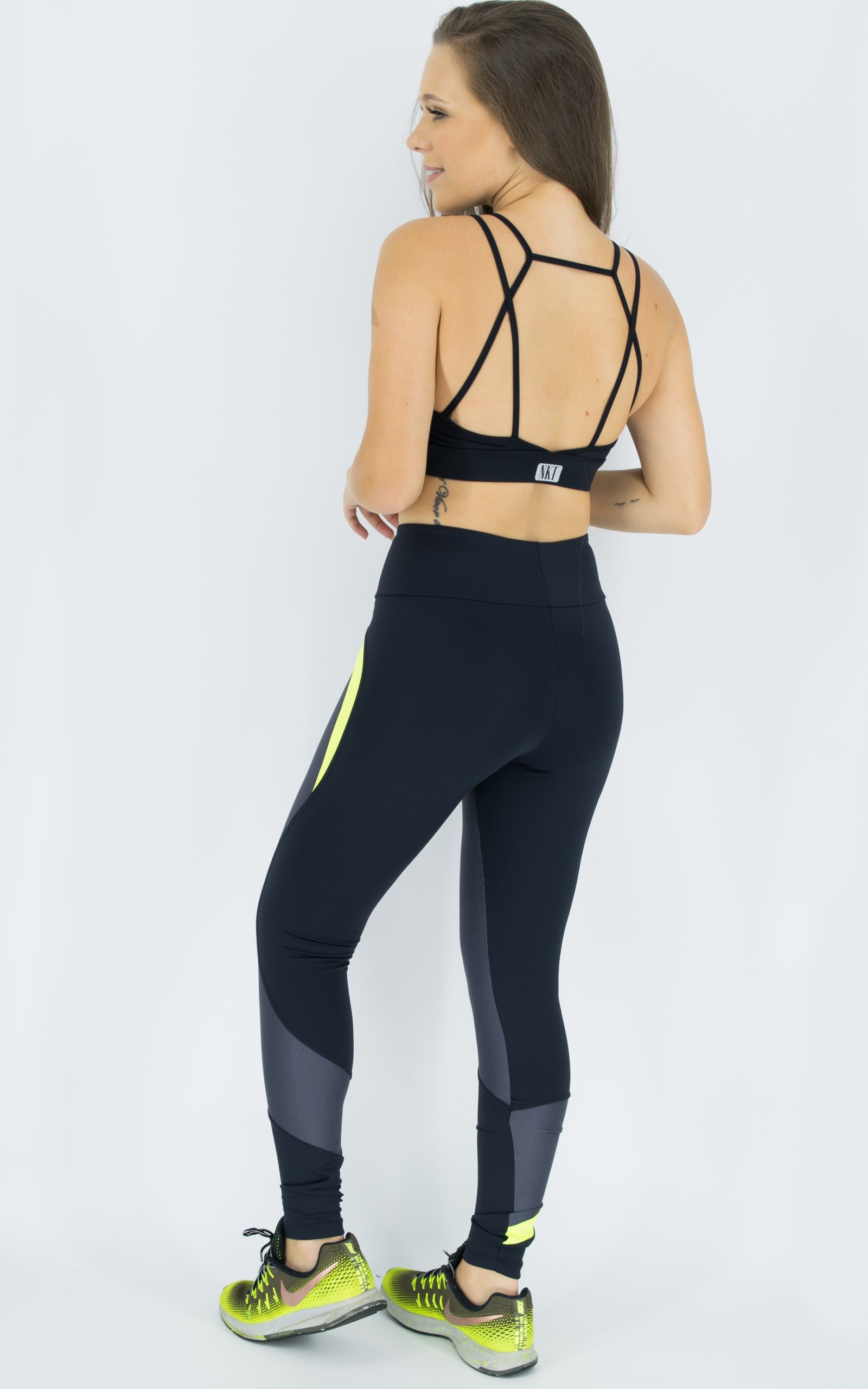 Legging Ocean Neon, Coleção Move Your Body - NKT Fitwear Moda Fitness