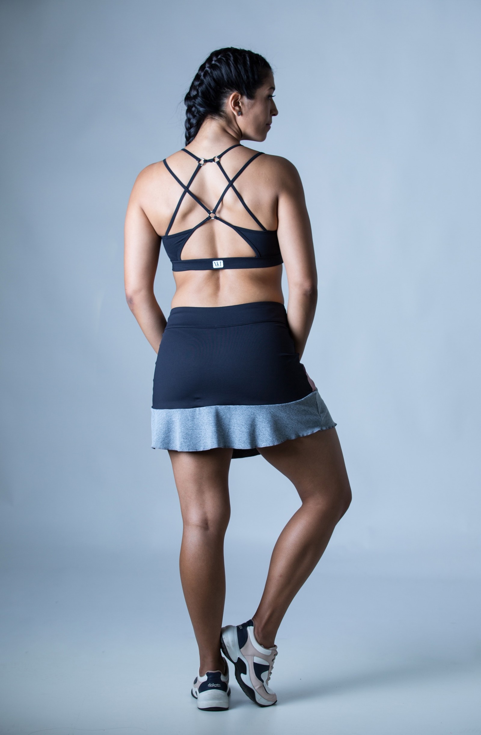 Saia Shorts Totality Rosa Bocca, Coleção Plenitude - NKT Fitwear Moda Fitness