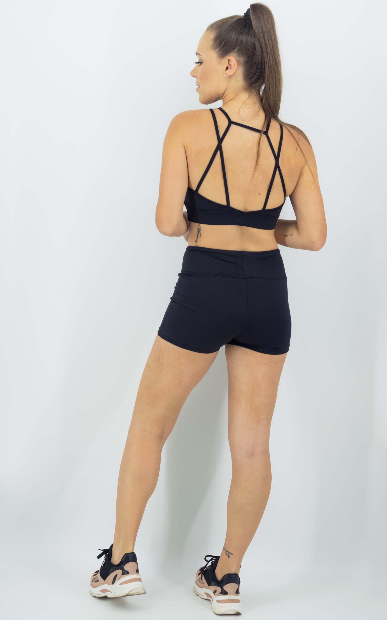 Shorts Confort Plus Preto, Coleção Move Your Body - NKT Fitwear Moda Fitness