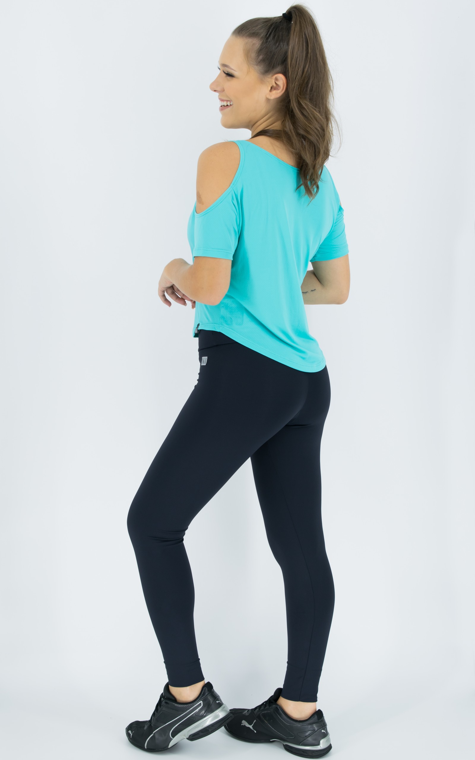 Blusa Like Azul, Coleção Move Your Body - NKT Fitwear Moda Fitness