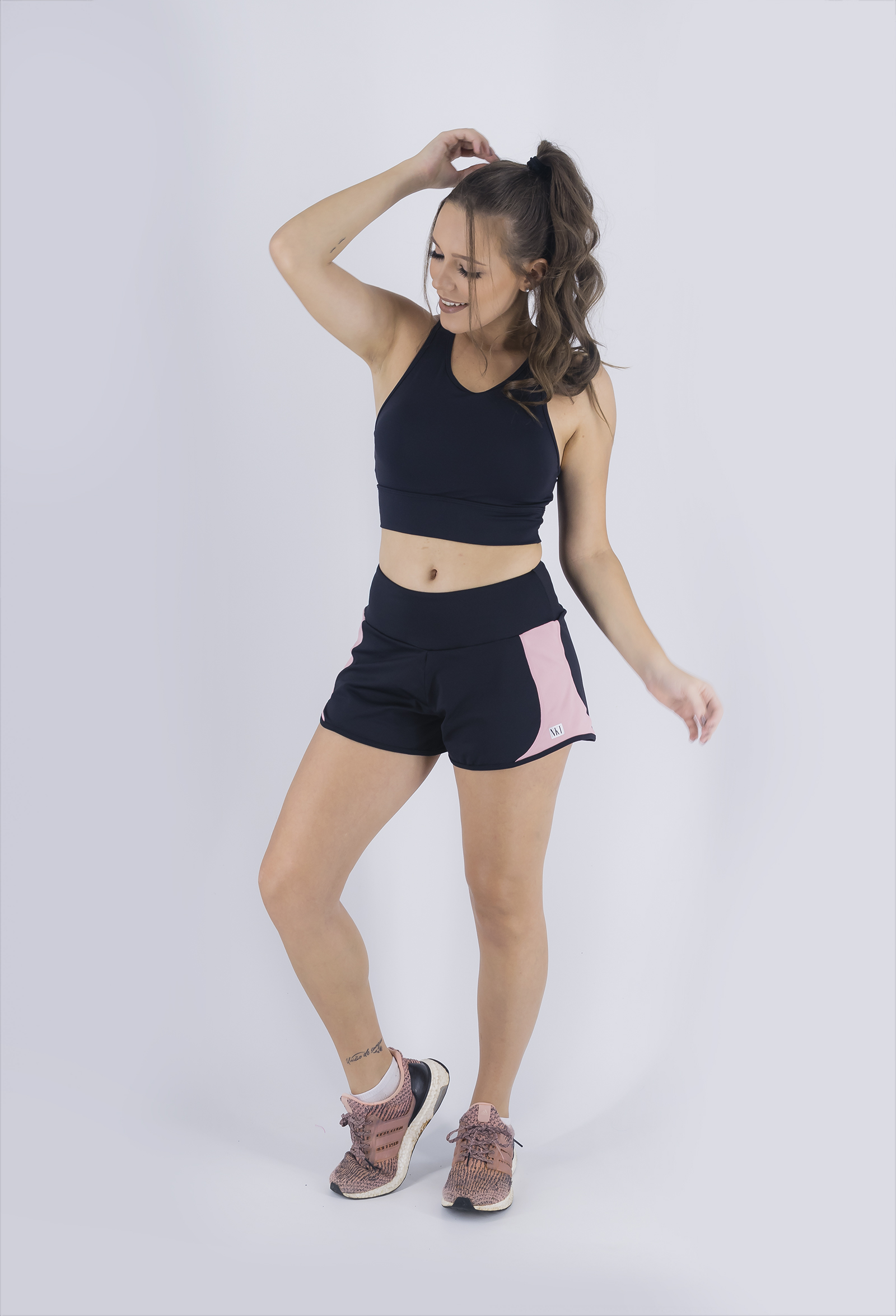 Shorts Profusion Rosê, Coleção Just For You - NKT Fitwear Moda Fitness