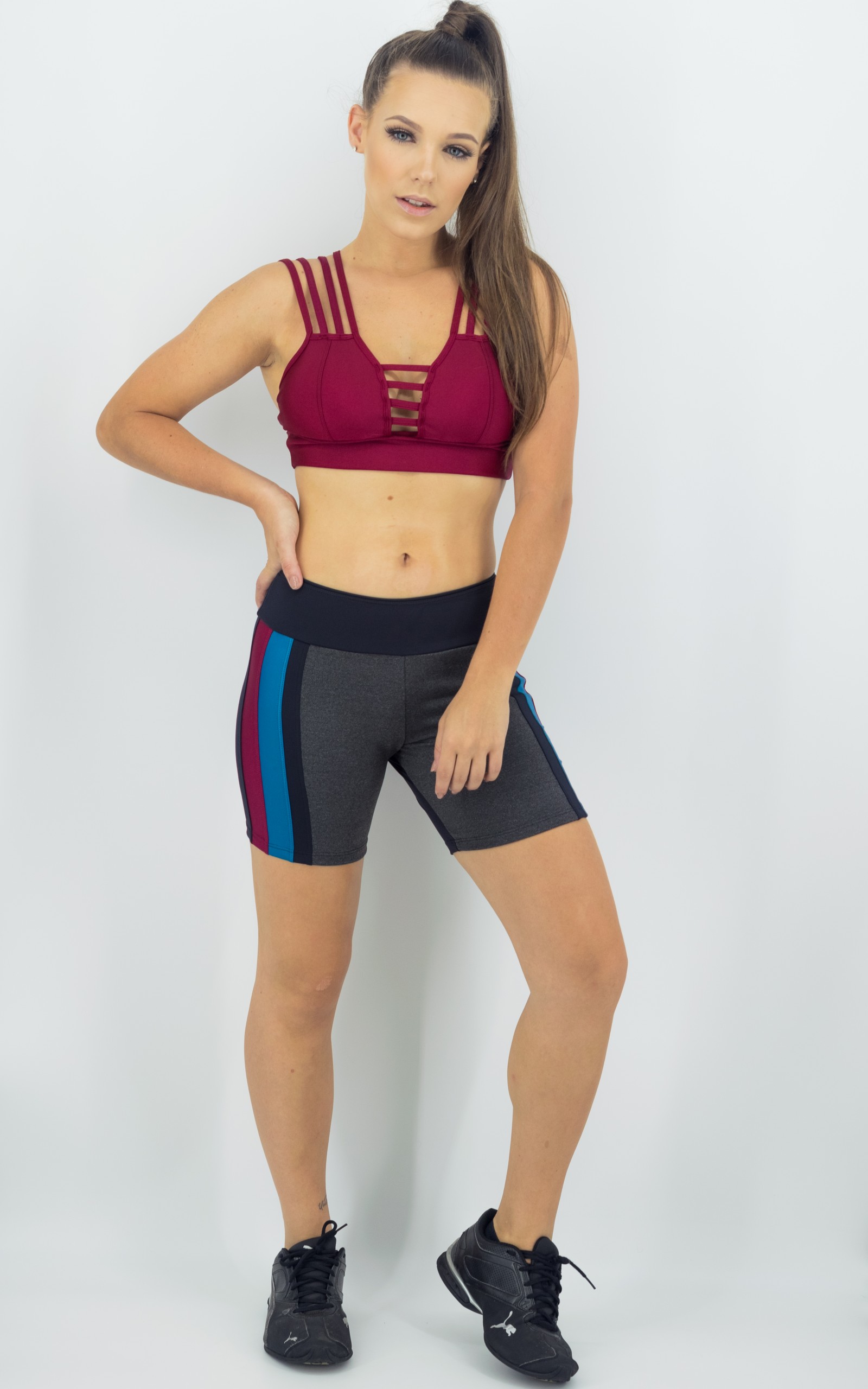 Top Fun Bordo, Coleção Move Your Body - NKT Fitwear Moda Fitness