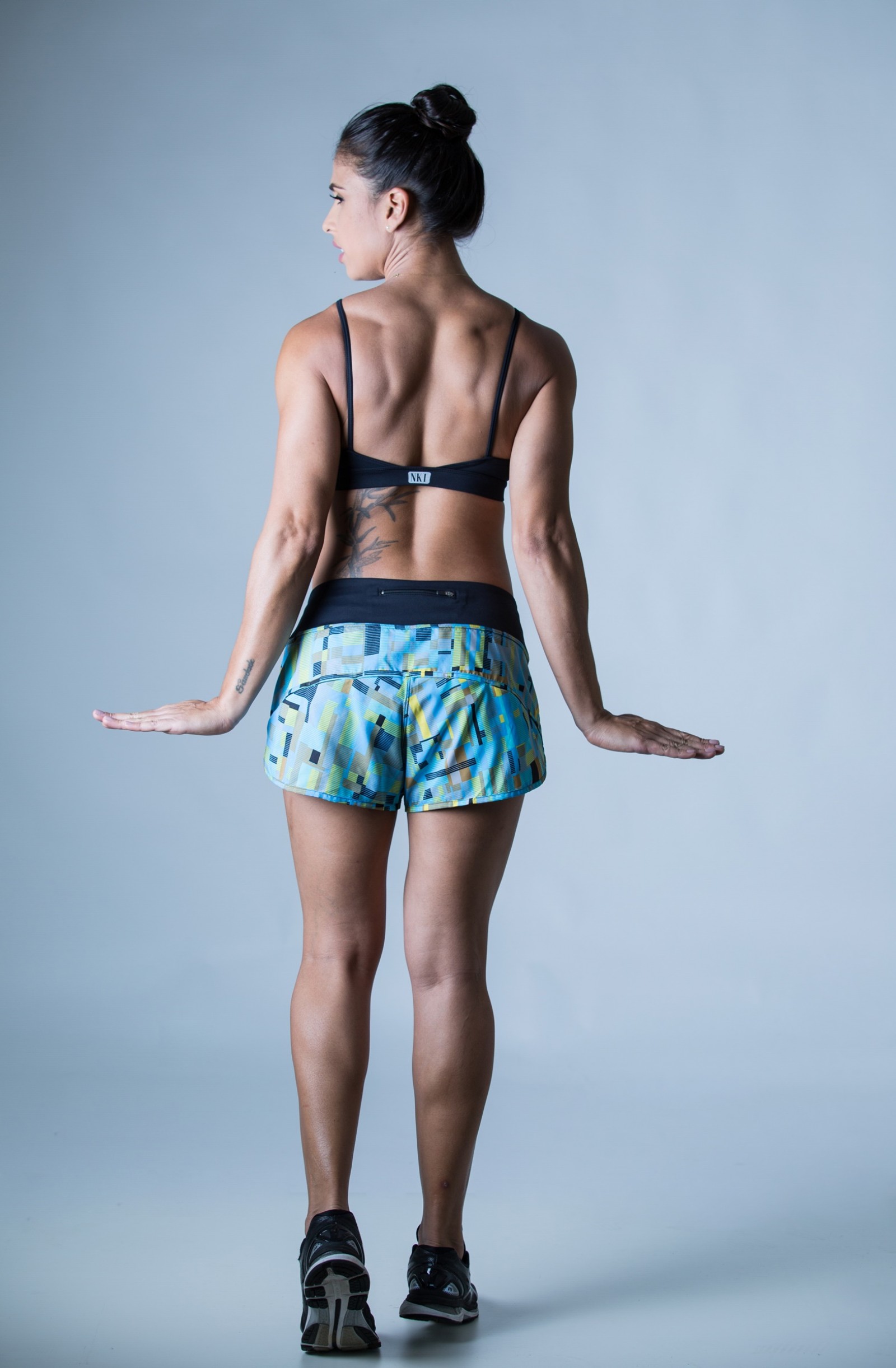 Shorts Only Estampado Turquesa, Coleção Plenitude - NKT Fitwear Moda Fitness