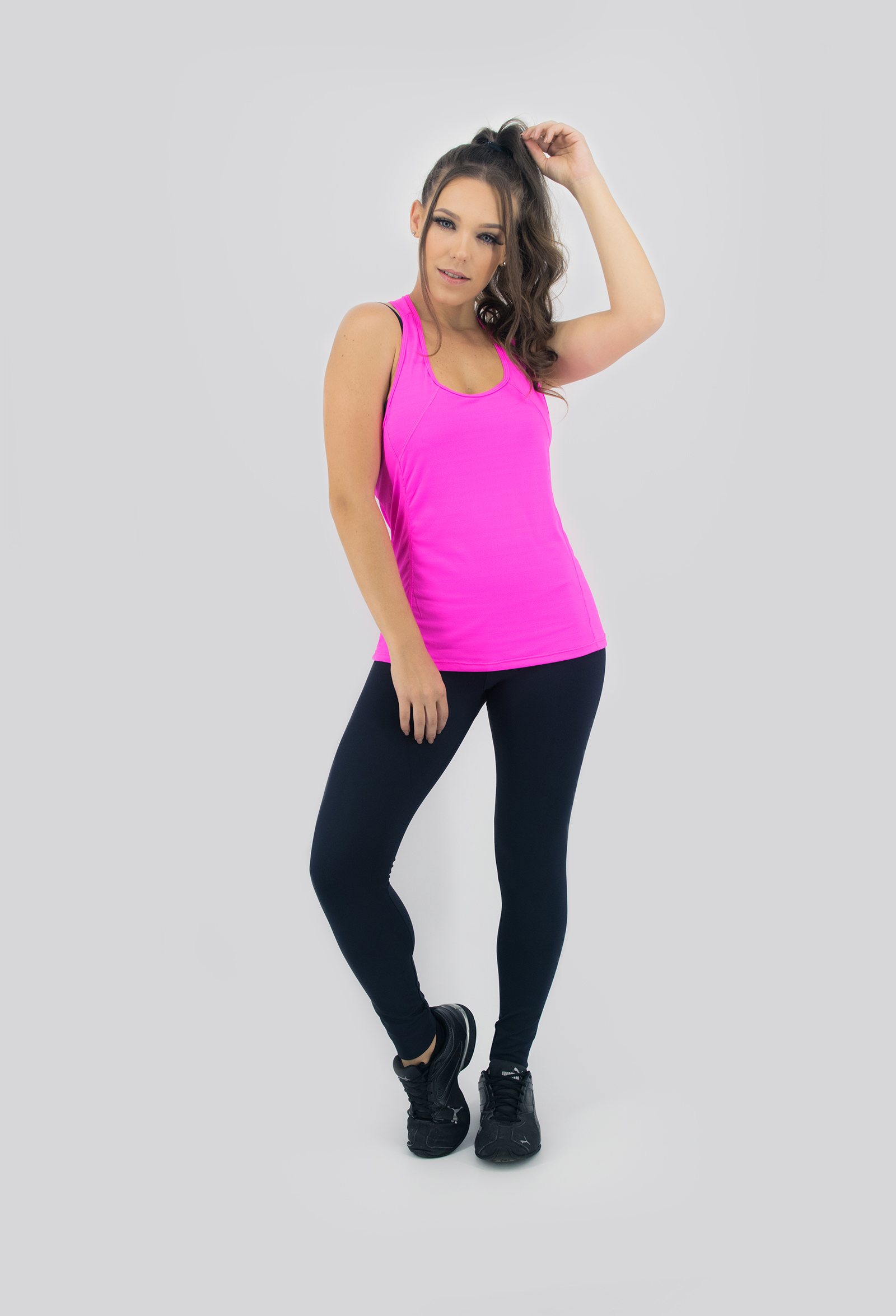 Regata Clipping Pink, Coleção Move Your Body - NKT Fitwear Moda Fitness