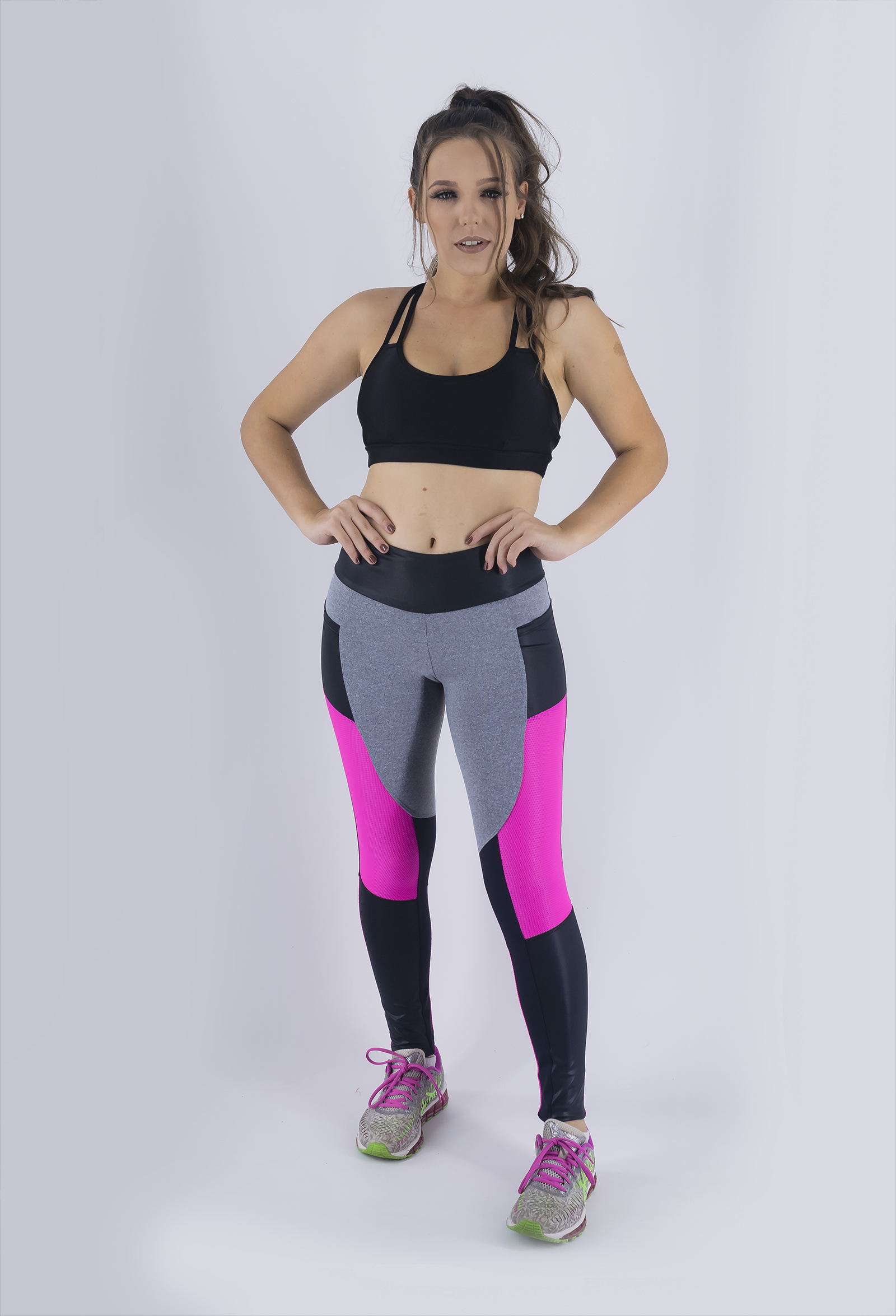 Legging Win Pink, Coleção Just For You - NKT Fitwear Moda Fitness