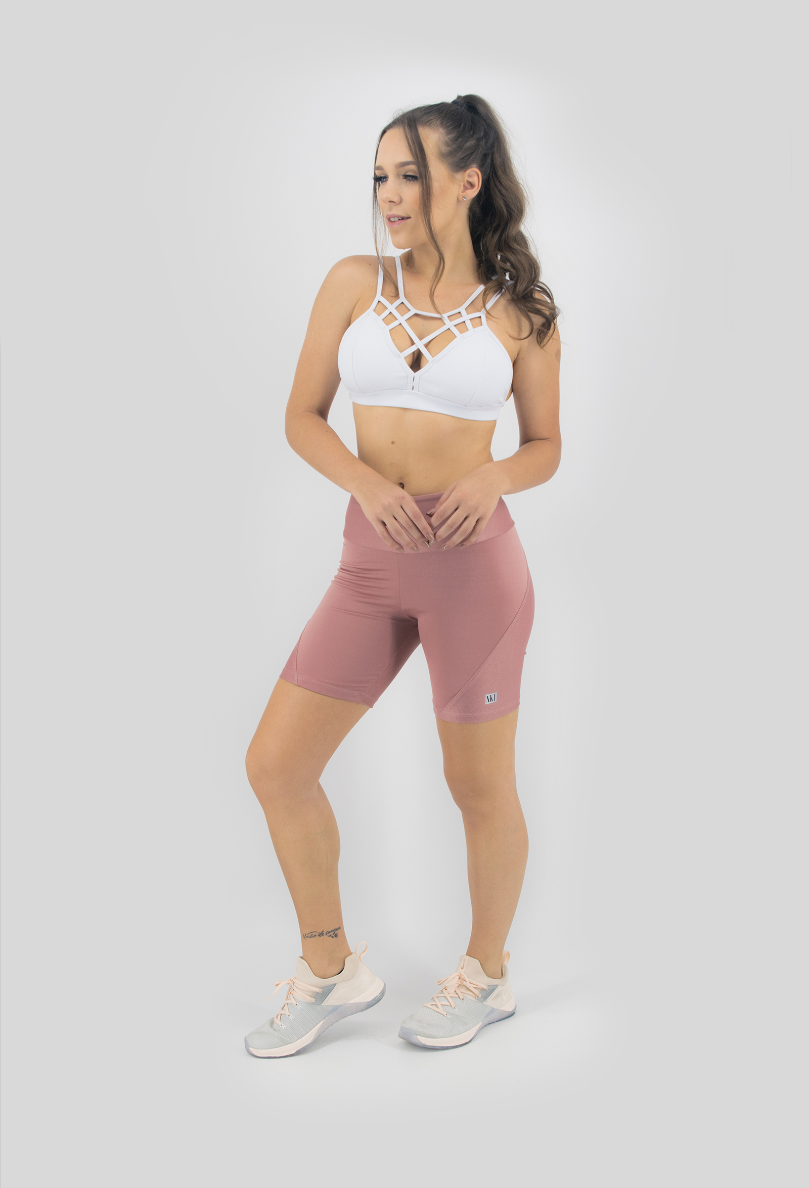 Bermuda Femme Rosa Boca, Coleção Move Your Body - NKT Fitwear Moda Fitness